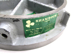 NICE! SHAMROCK 12″ ROUND STEEL SURFACE PLATE