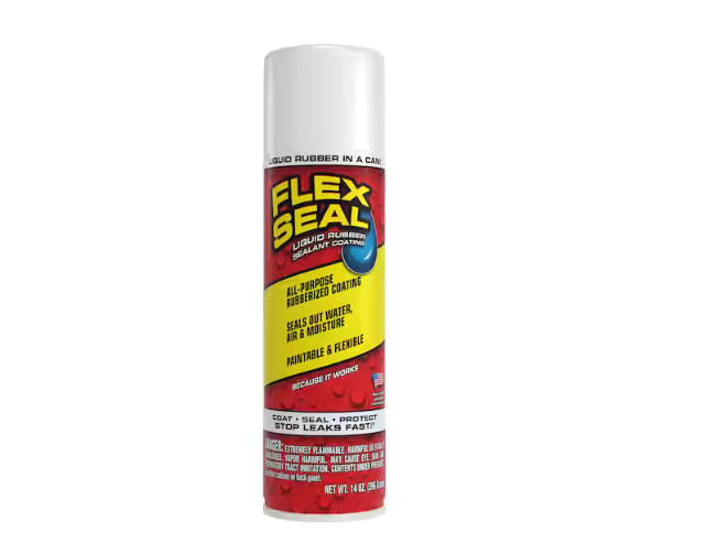 Flex Seal White Aerosol Liquid Rubber Sealant Coating 14 Oz.