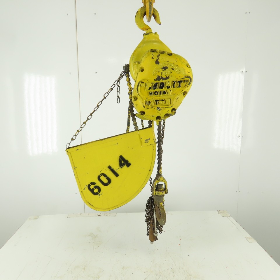 Budgit 112711 500LB 16 FPM 12′ Lift Electric Roller Chain Hoist 440V 3 Phase