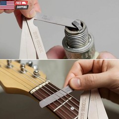 2PCS Feeler Gauges Set Stainless Steel Straight & Angled Thickness Gauge Tool SA