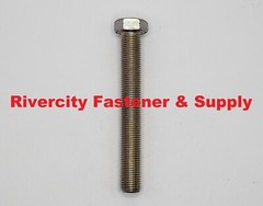 (1) 3/8-24X3 Tap Bolt 3/8 x 3 Grade 8 Hex Head Screw .375 x 3.00 Full Thread