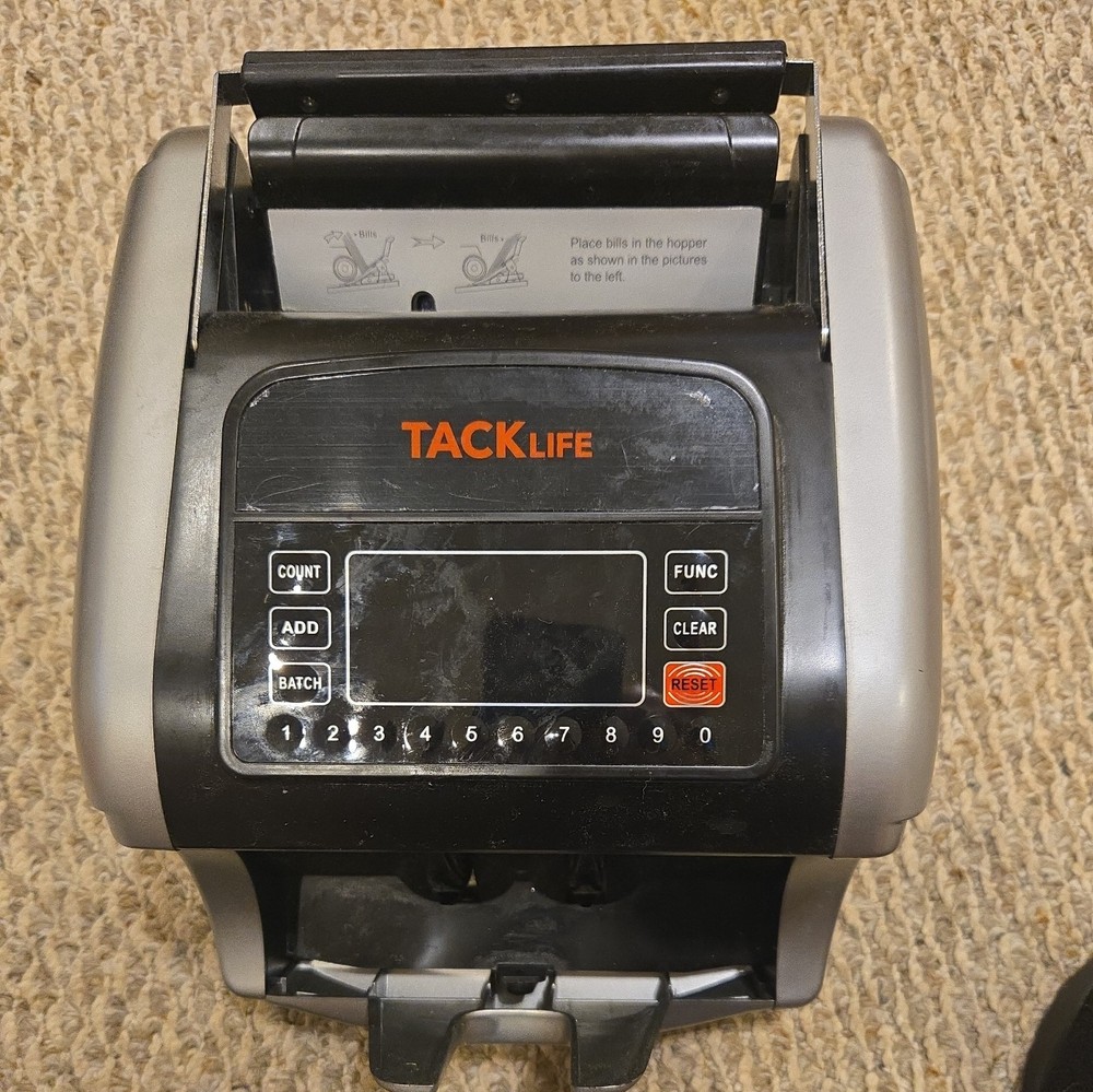 TACKLIFE MMC01 Money Counter Bill Counting Machine UV MG IR Detection Tested