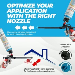 Adhesive Guru Spray Foam Insulation Kit (18 x 32.80 oz/930 gr – 360 Board feet),