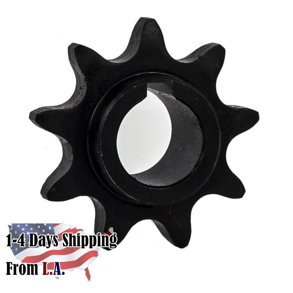 Jeremywell #40 Roller Chain Sprocket C Type 5/8″ Bore Hardened 9 Tooth