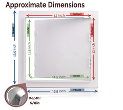 5 Morvat Access Panel 12×12 Inch for Drywall & Ceiling with Door, Heavy-Duty