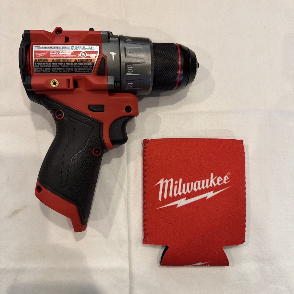 Milwaukee M12 FUEL 1/2 Inch Hammer Drill/Driver 3404-20 (Tool Only) ** NEW **