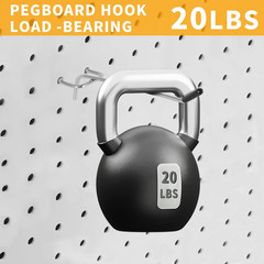 Pegboard Hooks 25Pack 4Inch Peg Board Hooks For Hanging Fit 1/8″ Metal Pegboards