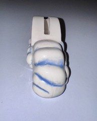 Vintage 1982 ceramic pride rainbow with clouds desk top business card holder