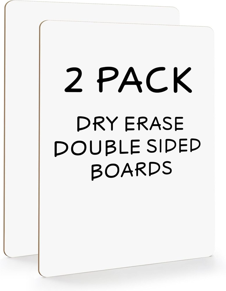 Small Dry Erase Boards 2 Pack 9×12 Double Sided Whiteboard Double Sided White Bo