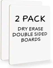 Small Dry Erase Boards 2 Pack 9×12 Double Sided Whiteboard Double Sided White Bo