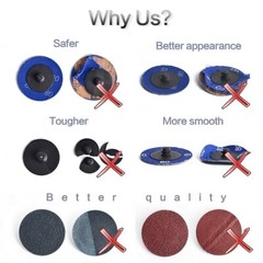 51x 2 inch Roll Lock Die Grinder Quick Change Sanding Disc 36 60 80 120 240 Grit