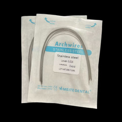 20 Packs Dental Orthodontic Stainless Steel Arch Wires Round Ovoid Form Wire