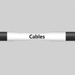 6-24mm Heat Shrink Tube Cable Label Tape For DYMO Rhino Black on White/yellow