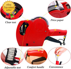 MX-5500 8 Digits Price Tag with 5000 Sticker Labels and 3 Ink Refill, Label Make