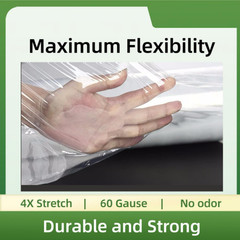 Stretch Wrap Film Heavy Duty 11.8 Inch Wide 500Ft Shrink Wrap Roll Self Adhering
