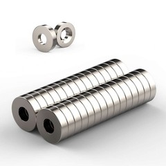 LOT Countersunk Ring Neodymium Magnets 25 x 5mm Hole 5mm Strong Rare Earth N35