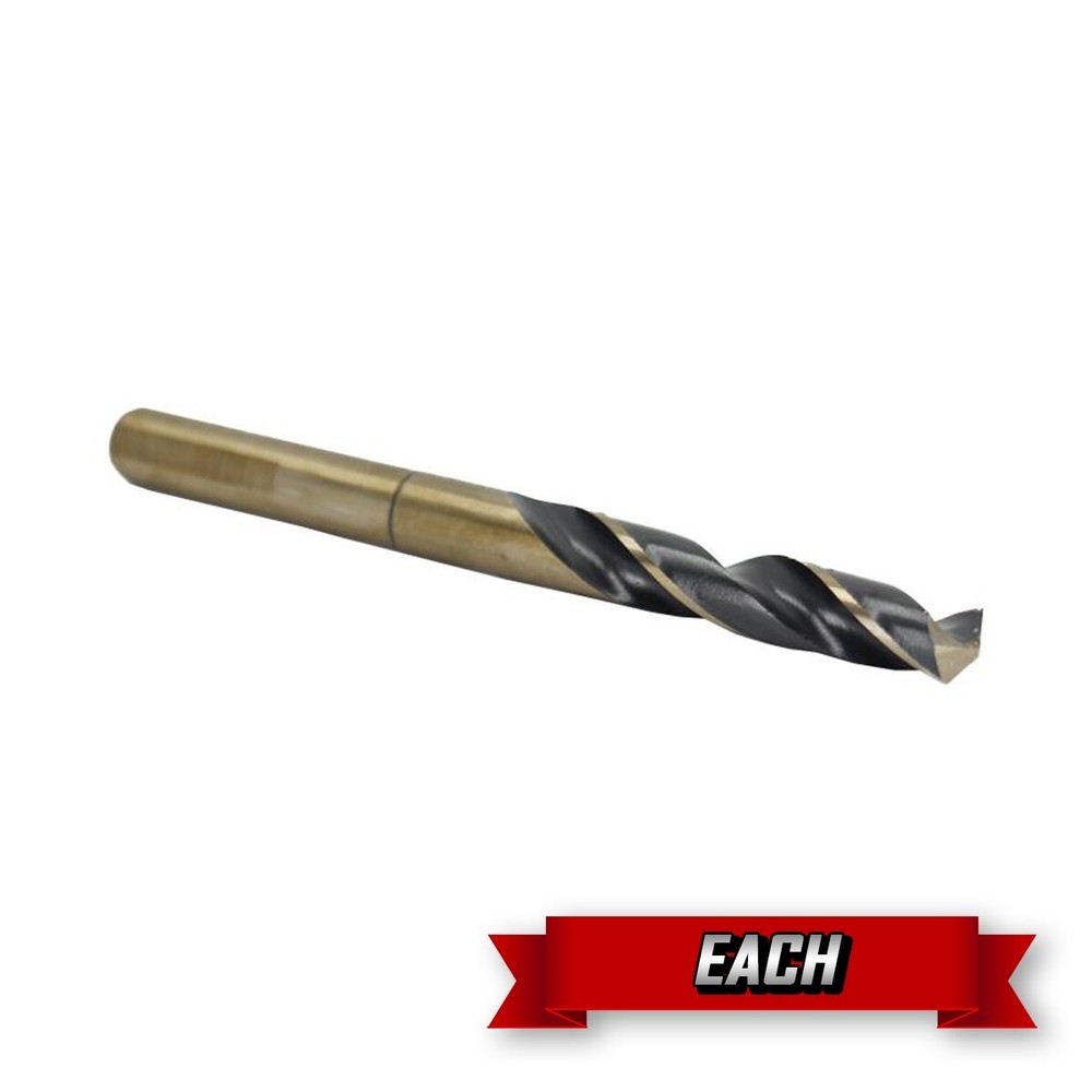 Drill America Drill Bit, 1/2″ Reduced Shank, KFD Black & Gold, 37/64″ {Each}