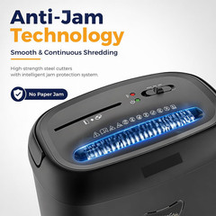 NEW 14-Sheet Cross-Cut Paper Shredder P-4 High Security 6.6-Gal Bin