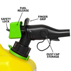 (2 Pack) Scepter 5 Gal SmartControl Diesel Fuel Can Dual Handle Yellow FSCD571