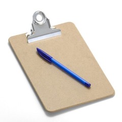 Officemate Recycled Wood Clipboard, 3 Inch Clip, 1 6″ Width x 9″ Length,