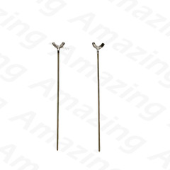 20Pcs 0.8mm Dental Ball Retainer J Clasp Oblique Clasps Bars Y-Type Scheu Style