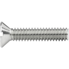 10-32 Flat Head Countersink Machine Screws Slotted Drive Stainless All Sizes