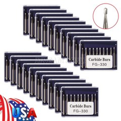 Dental Carbide Burs Tungsten Steel Bur FG # 330 Pear for High Speed Handpiece