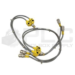 LOT OF 2 TURCK VB2-FSM 4.4/2RK 4T-0.5/0.5/S719 MOLDED CORSET SPLITTER