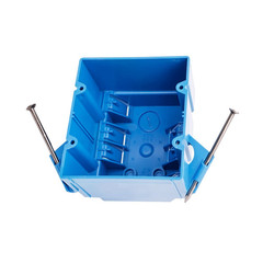 5-Pack 2-Gang Electrical Outlet/Switch Box 32 Cu In New Work Double Gang Blue