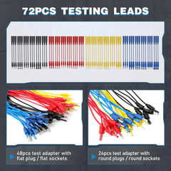 110PCS Automotive Test Lead Kit, AES Wave Multimeter Lead Kit with Back Probes,