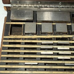 Vintage Starrett Webber Model SCS81A Grade 3-2 Gage Block Set 39 Pieces 4/29/73