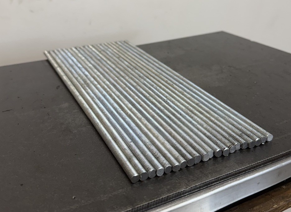 Threaded Rod 1/4-20″ x 12″ Zinc Plated Steel All Thread Rods Coarse (20 PC LOT)