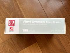 Lot of 3 Packs, Basic Vinyl Synmax Exam Gloves Latex- Protein- Powder-Free, XL