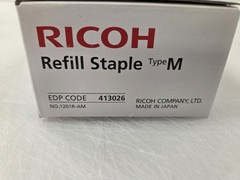 Ricoh 413026 Type M Box of 5 Refill Staple Cartridge 25,000 For SR4110, SR5000