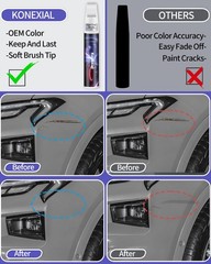 Ingot Silver Metallic Touch Up Paint for Ford Deep Scratch Repair Pen