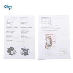 230 V 3.7 HP 3450 RPM Electric Motor Compressor Duty 56 Frame 1 Phase 5/8″ Shaft