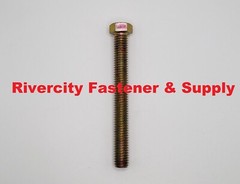 7/16-14 x 4 Tap Bolts Grade 8 Hex Head Screws 7/16x14x4 Full Thread 7/16×14 x 4″
