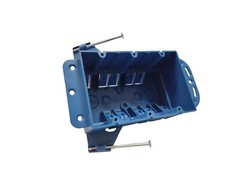 5PK 3-Gang Outlet/Switch Box New Work ETL Certified 44 Cu In 5 7/8″x3 – 3/4″x3″