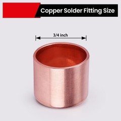 ROGVOC Plumbing Solder Copper Pipe End Cap – Plug, 50-Pcs 3/4 inch Heavy Duty