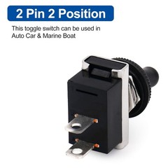 Waterproof Toggle Switch Heavy Duty ON-OFF SPST 25A 12V Marine Boat Vehicle Auto