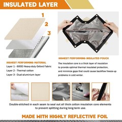 For Backflow Preventer, Outdoor Backflow Systems Insulated Cover Oxford fabric