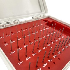 Steel Pin Gage Set Minus Heat Treated with Storage Case M0 50pcs 0.011″-0.060″