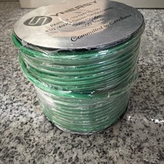 Green 10 Gauge AWG Jacket Solid Copper Ground Wire 100’