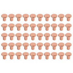 100 Pack 1/8″ x 5/32″ Flat Head Copper Solid Rivets Fasteners
