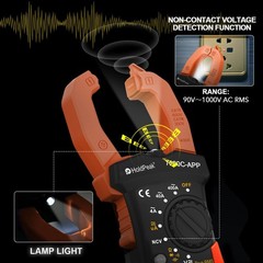 Bluetooth TRMS 4000 Counts Digital Clamp Meter Auto Range AC DC Amp Volt Ohm NCV