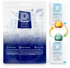 60-Pack Food Safe Silica Gel Packets – 5g Moisture Absorbers with Indicator