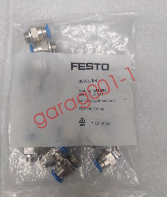1Bag/10pcs Festo QS-G1/8-6 186096 Quick plug connector New Free Shipping