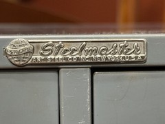 Vintage Steelmaster Art Steel Co. New York USA Metal Double 2 Drawer Card File