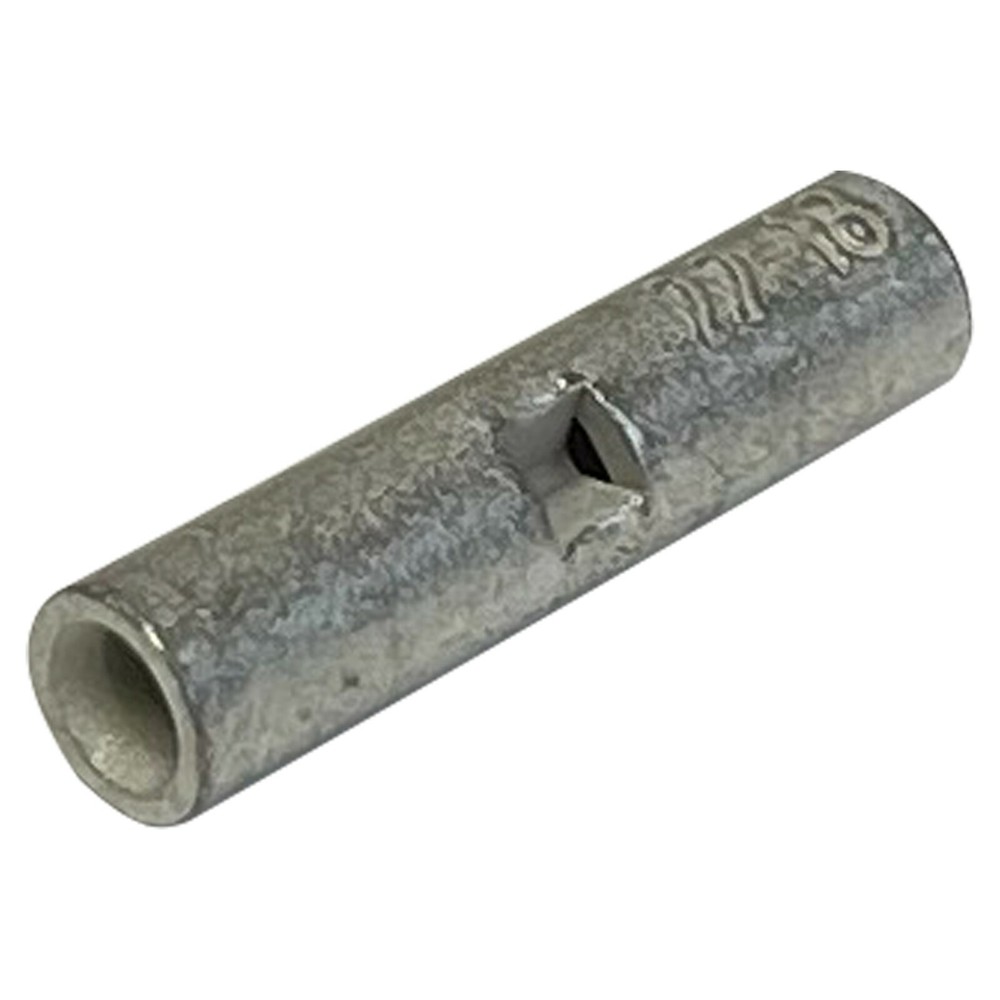 (100) Non-Insulated 22-18 Gauge Seamless Butt Splice Connector Wire Terminal USA