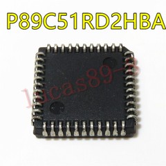 5PCS P89C51RD2HBA 89C51RD2 PLCC44 80C51 8-bit Flash microcontroller US